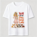 Crazy Corgi Lady Classic T-Shirt