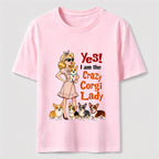 Crazy Corgi Lady Classic T-Shirt