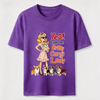 Crazy Corgi Lady Classic T-Shirt