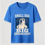 Small Dog Big Announcement Pug Classic T-Shirt