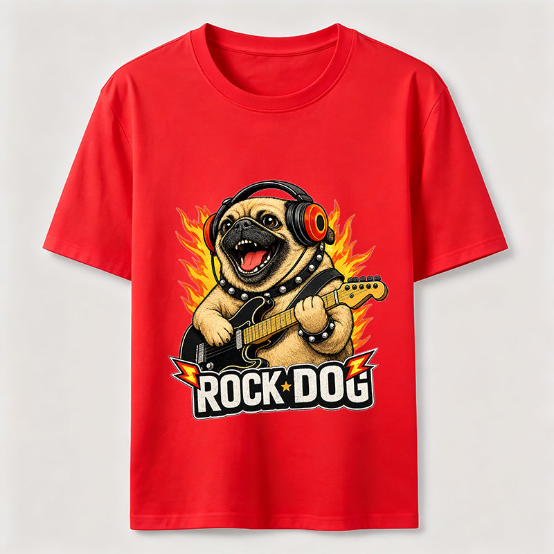 Rocking Pug Guitar Classic T-Shirt