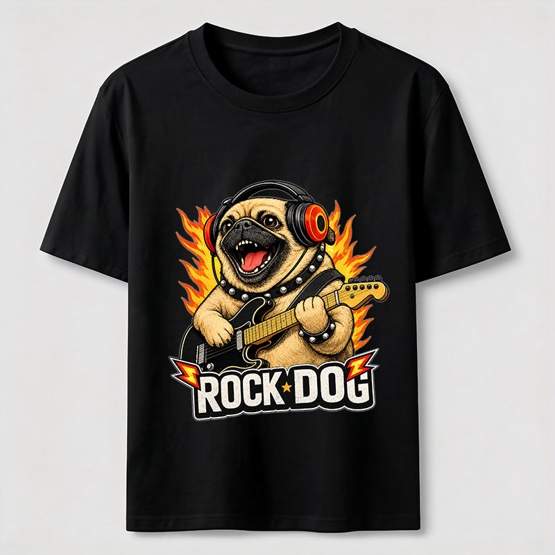 Rocking Pug Guitar Classic T-Shirt