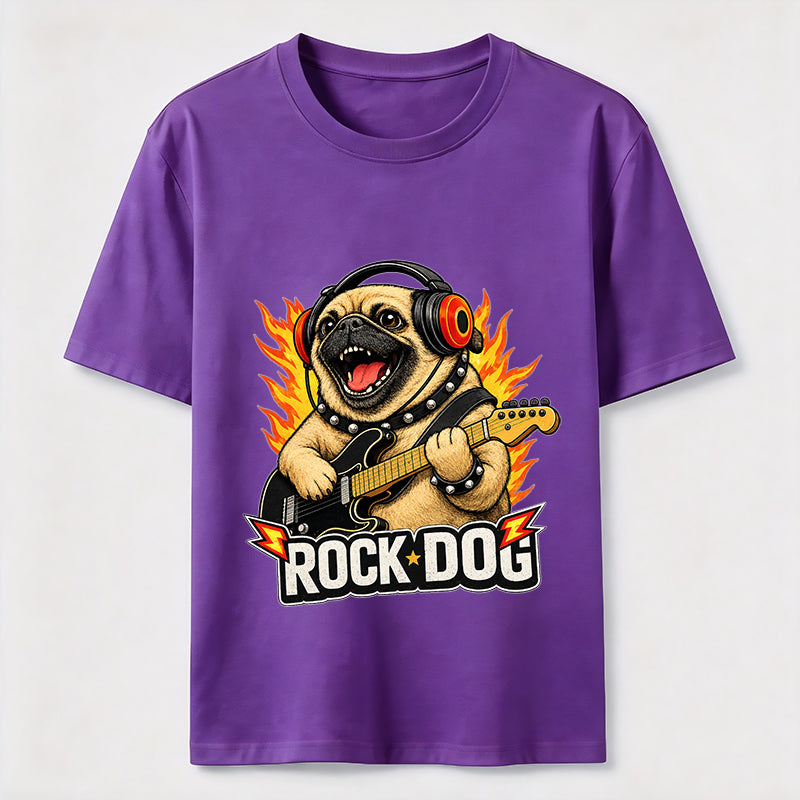 Rocking Pug Guitar Classic T-Shirt