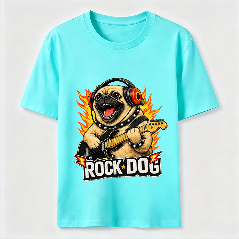 Rocking Pug Guitar Classic T-Shirt