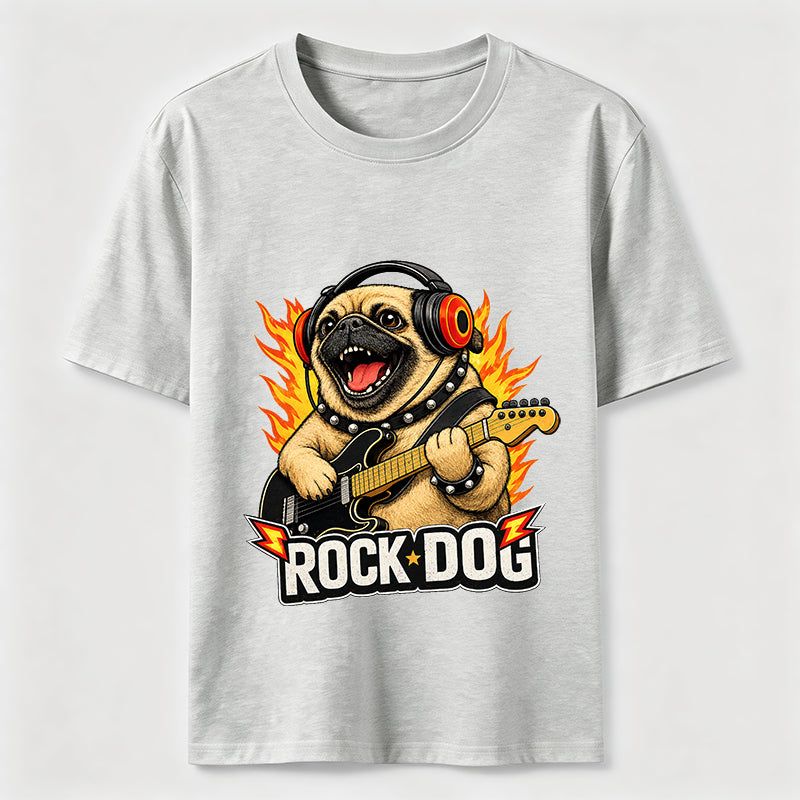 Rocking Pug Guitar Classic T-Shirt