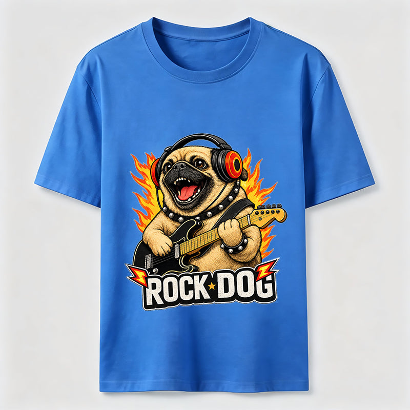 Rocking Pug Guitar Classic T-Shirt