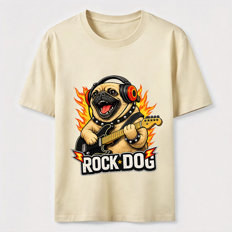 Rocking Pug Guitar Classic T-Shirt
