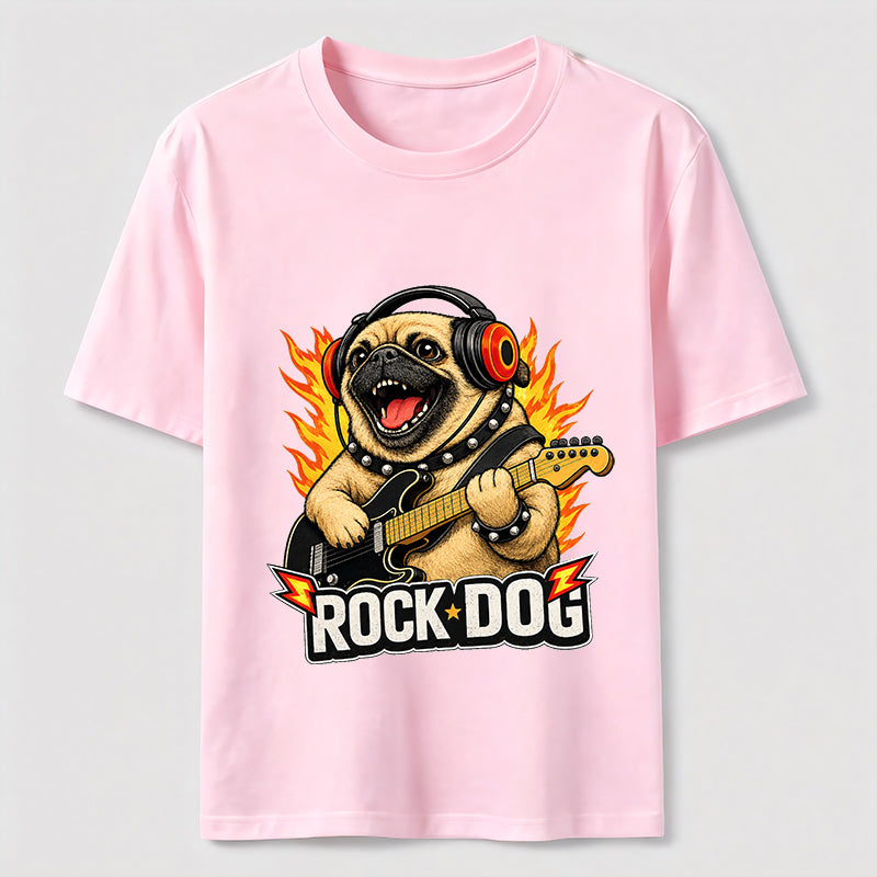 Rocking Pug Guitar Classic T-Shirt