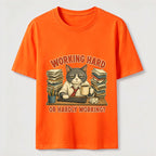 Working Hard Hardly Working Cat Classic T-Shirt
