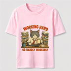 Working Hard Hardly Working Cat Classic T-Shirt