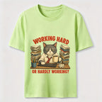 Working Hard Hardly Working Cat Classic T-Shirt
