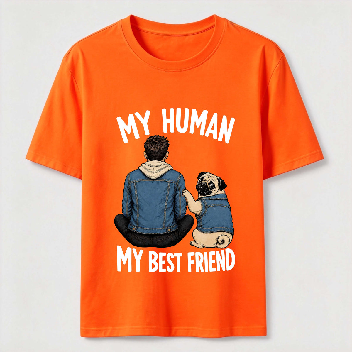 My Human My Best Friend Pug Dod Classic T-Shirt