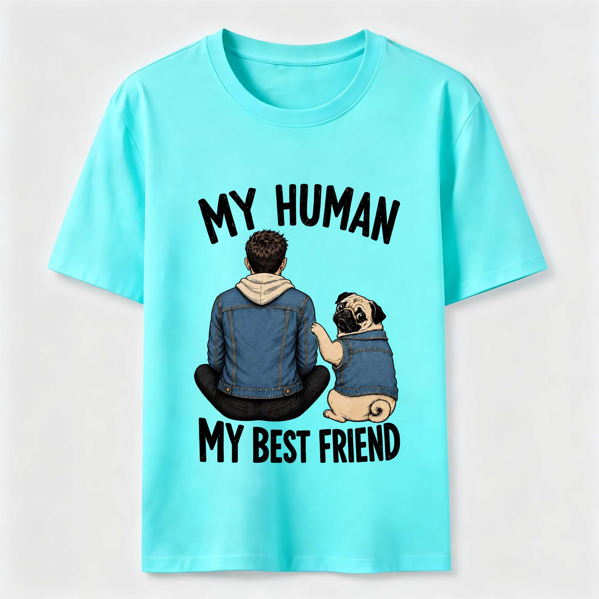 My Human My Best Friend Pug Dod Classic T-Shirt