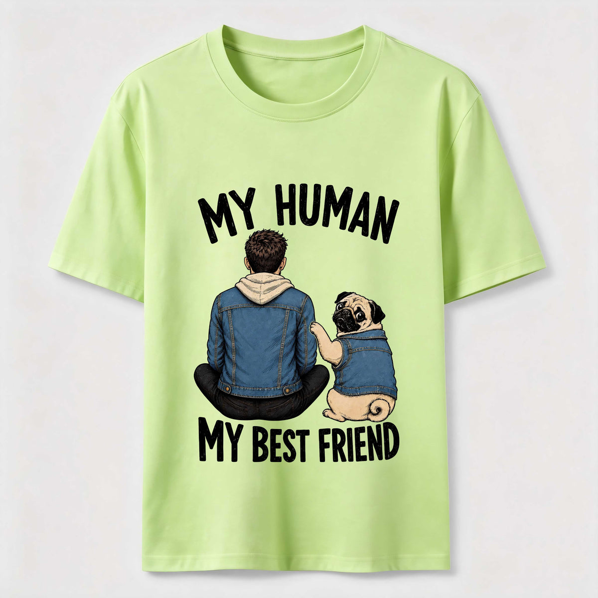 My Human My Best Friend Pug Dod Classic T-Shirt