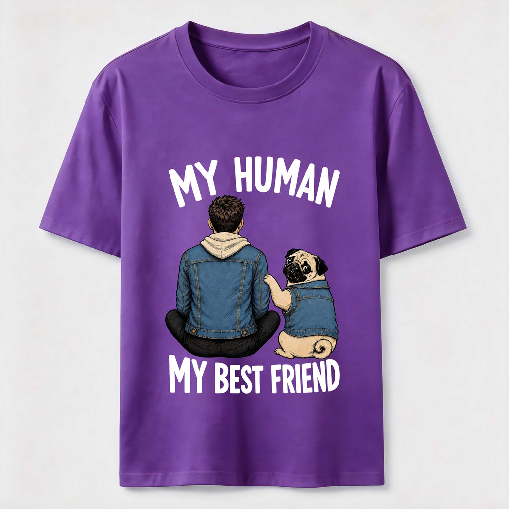 My Human My Best Friend Pug Dod Classic T-Shirt