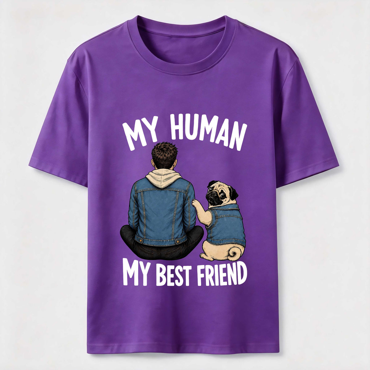 My Human My Best Friend Pug Dod Classic T-Shirt