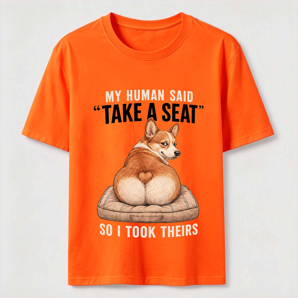 Take a Seat Corgi Classic T-Shirt