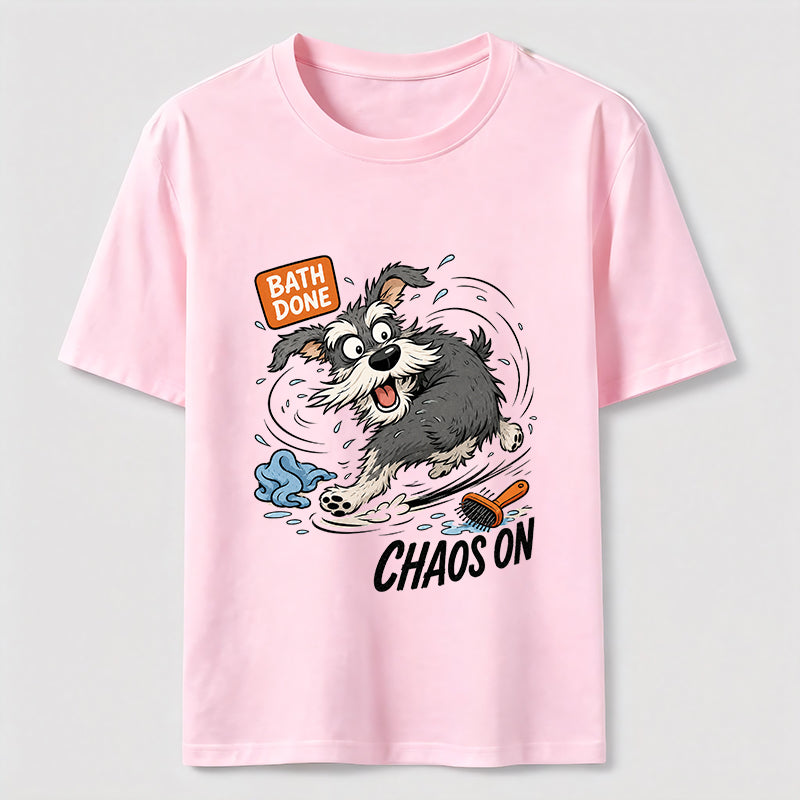 Bath Done Chaos On Schnauzer Classic T-Shirt