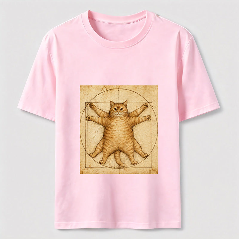 Da Vinci Manuscript Cat Art Classic T-Shirt