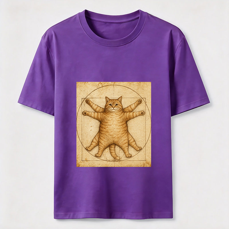 Da Vinci Manuscript Cat Art Classic T-Shirt