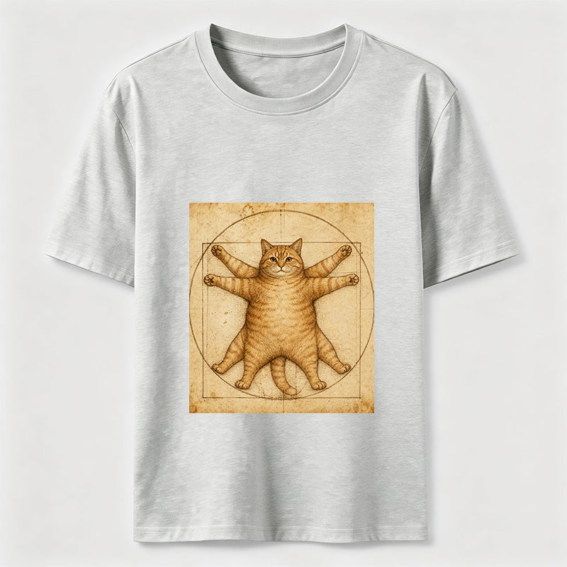 Da Vinci Manuscript Cat Art Classic T-Shirt