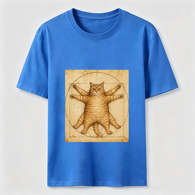 Da Vinci Manuscript Cat Art Classic T-Shirt