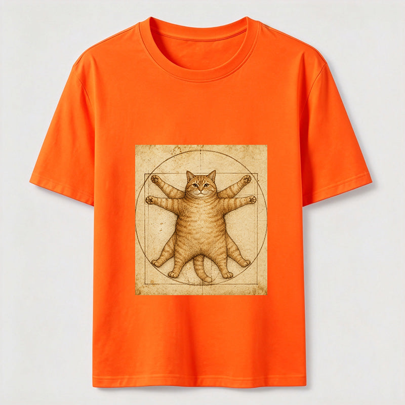 Da Vinci Manuscript Cat Art Classic T-Shirt