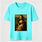 Mona Lisa Cat Classic T-Shirt