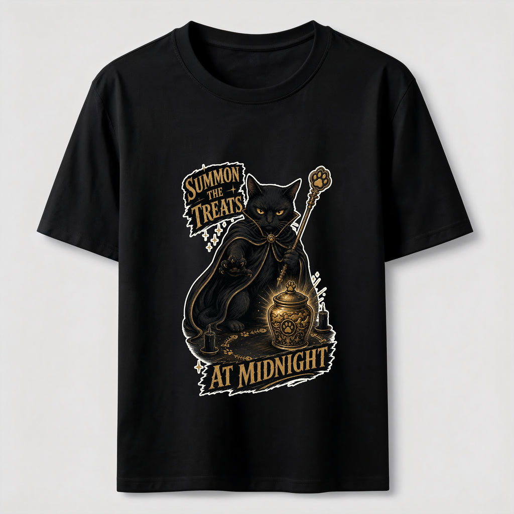 Midnight Treat Summoner Black Cat Classic T-Shirt
