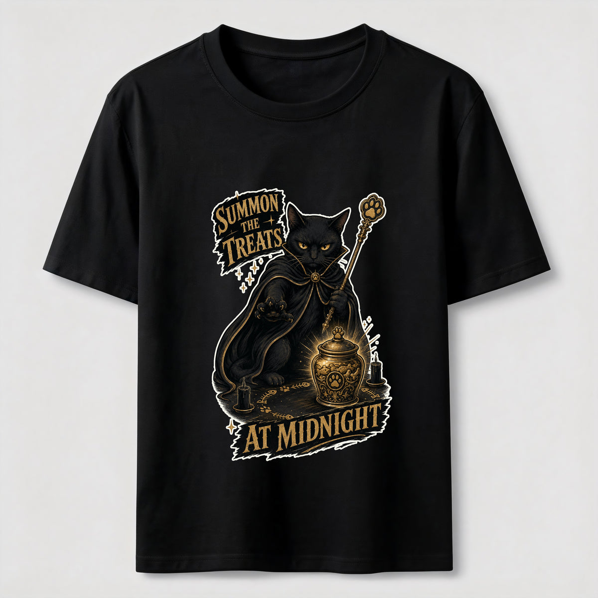 Midnight Treat Summoner Black Cat Classic T-Shirt