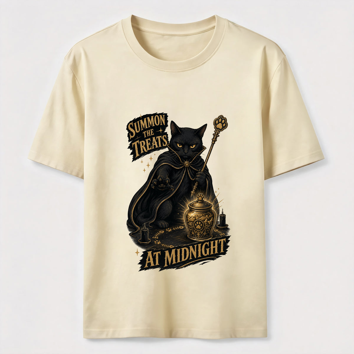 Midnight Treat Summoner Black Cat Classic T-Shirt