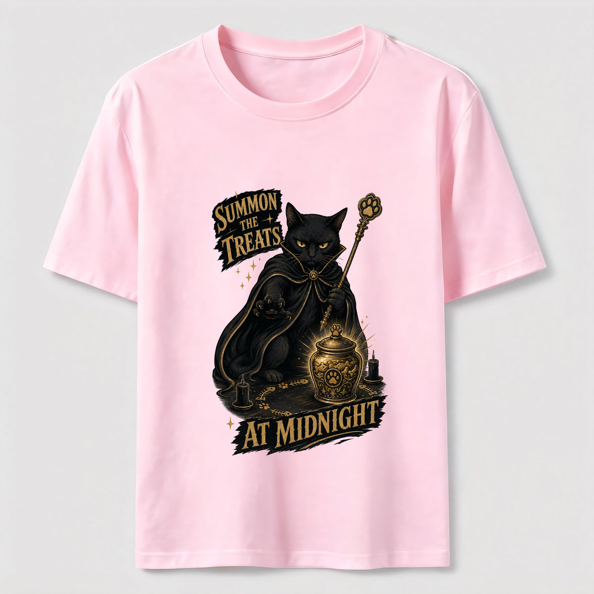 Midnight Treat Summoner Black Cat Classic T-Shirt