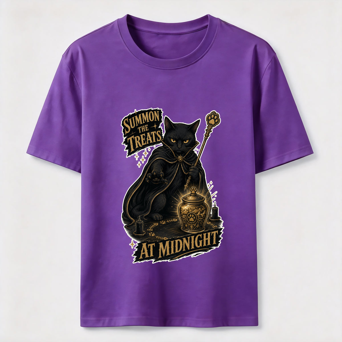 Midnight Treat Summoner Black Cat Classic T-Shirt