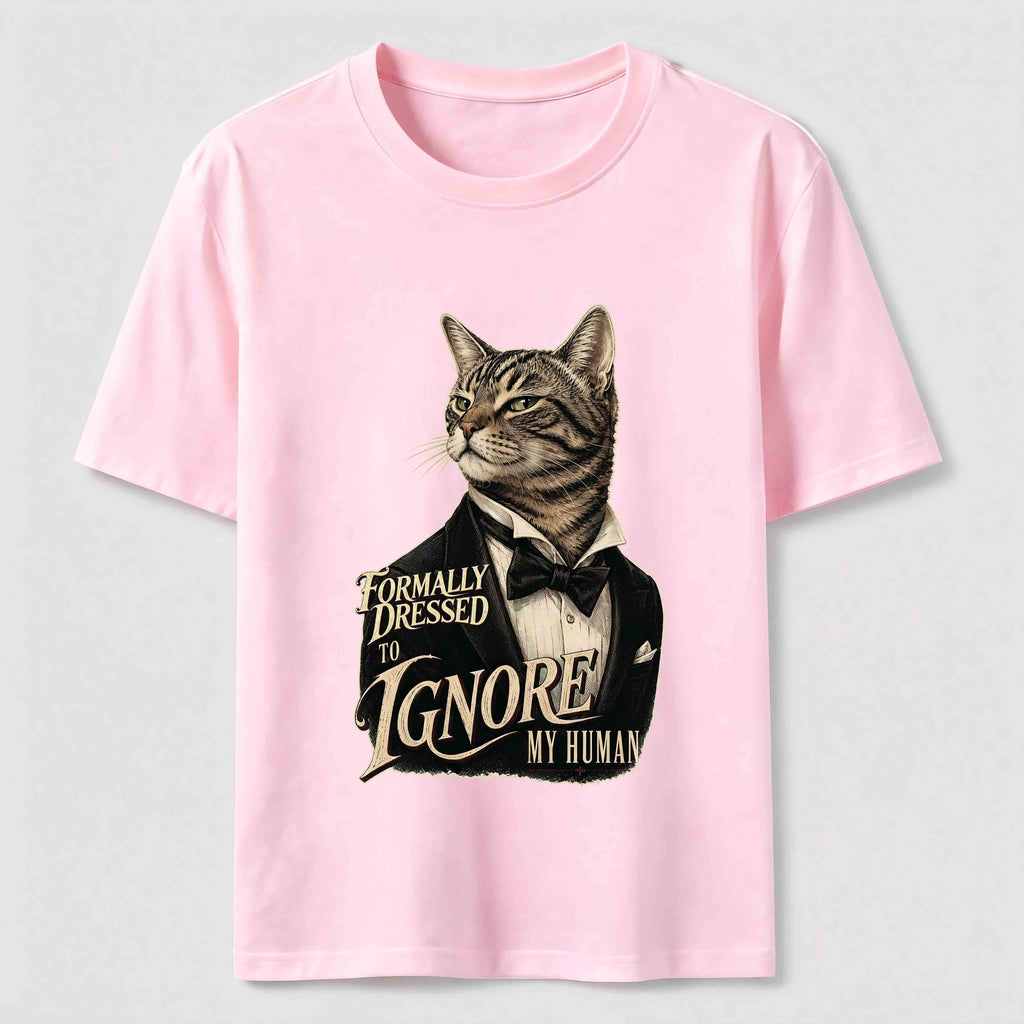 Dressed to Ignore My Human Cat Classic T-Shirt