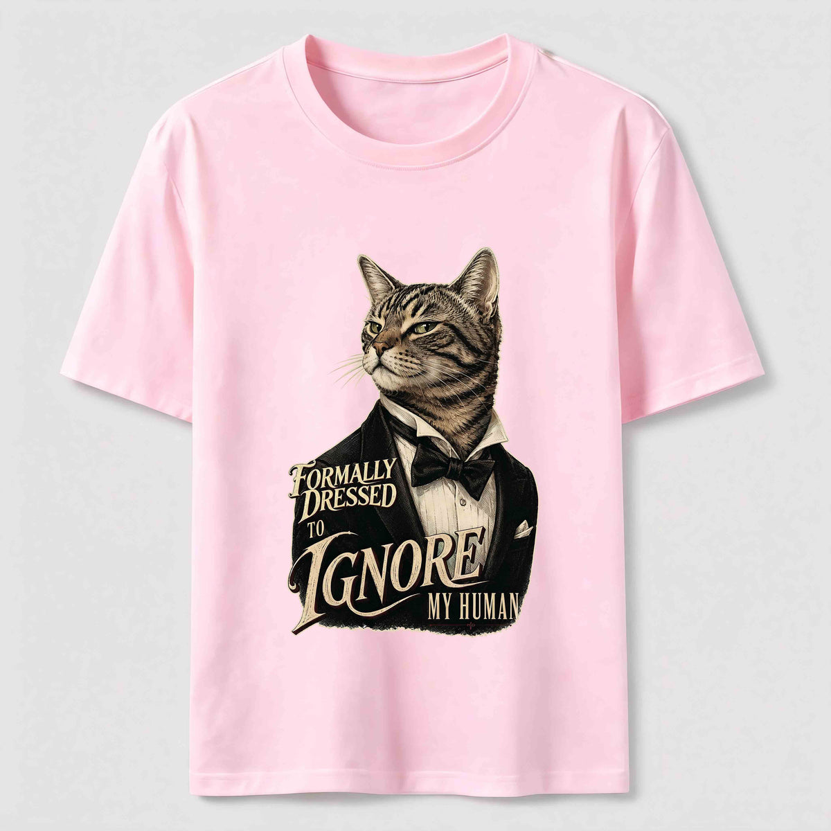 Dressed to Ignore My Human Cat Classic T-Shirt