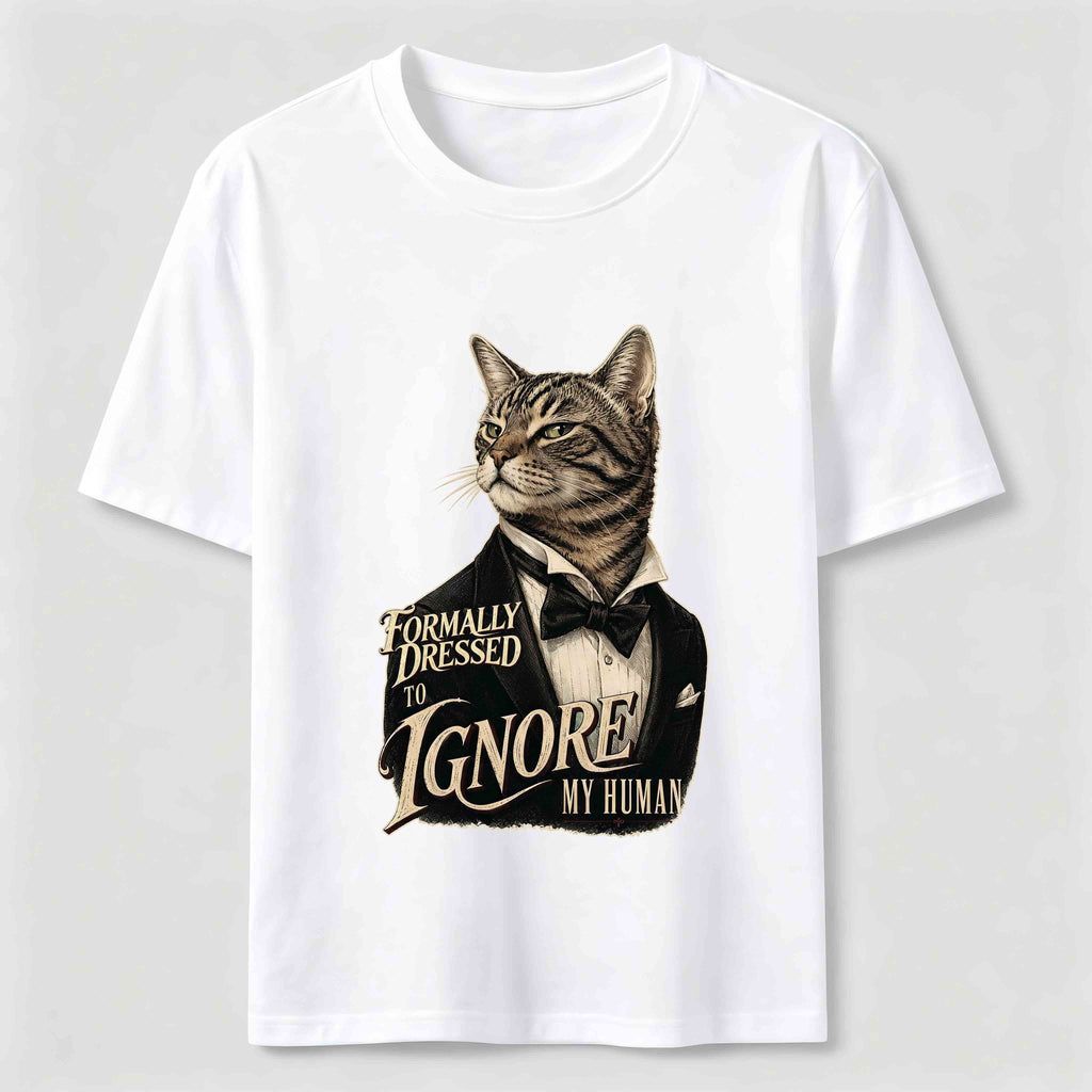 Dressed to Ignore My Human Cat Classic T-Shirt