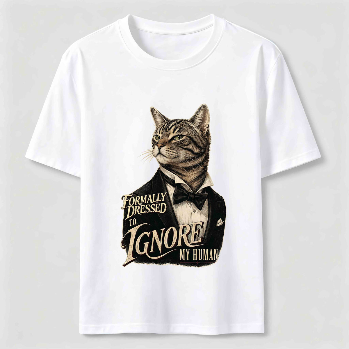Dressed to Ignore My Human Cat Classic T-Shirt