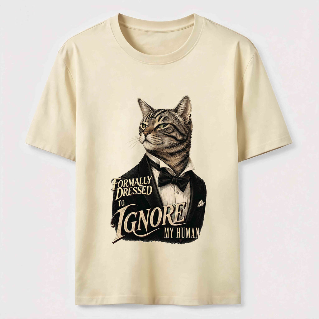 Dressed to Ignore My Human Cat Classic T-Shirt