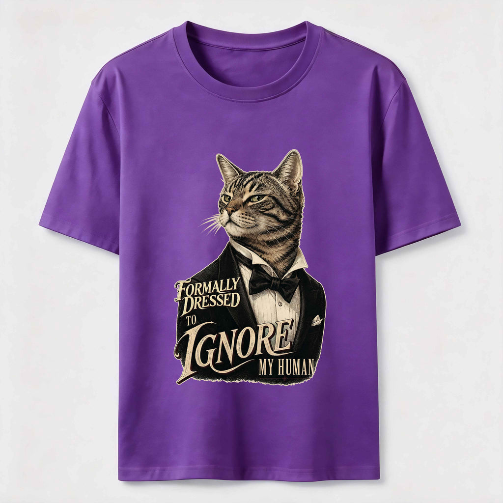 Dressed to Ignore My Human Cat Classic T-Shirt