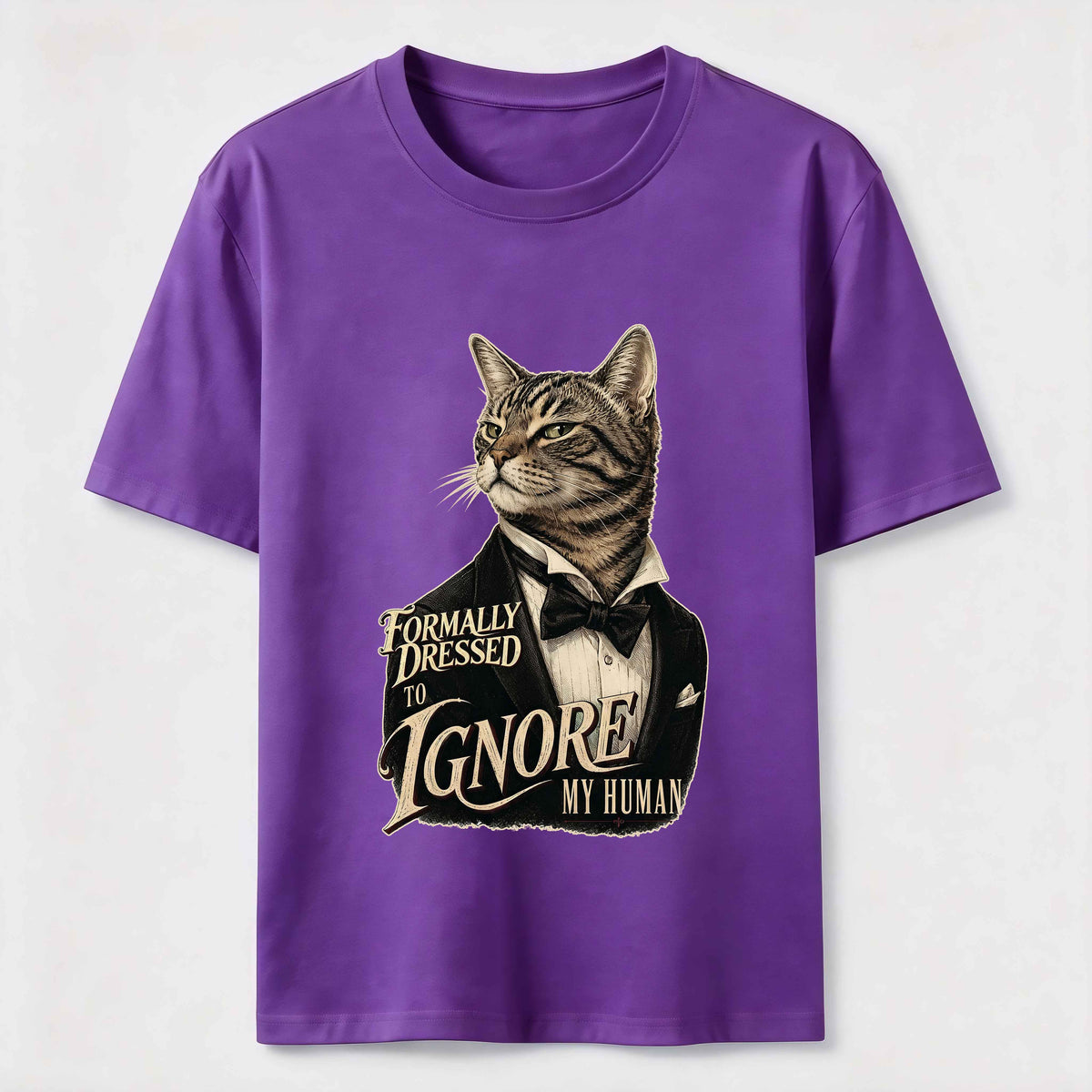 Dressed to Ignore My Human Cat Classic T-Shirt