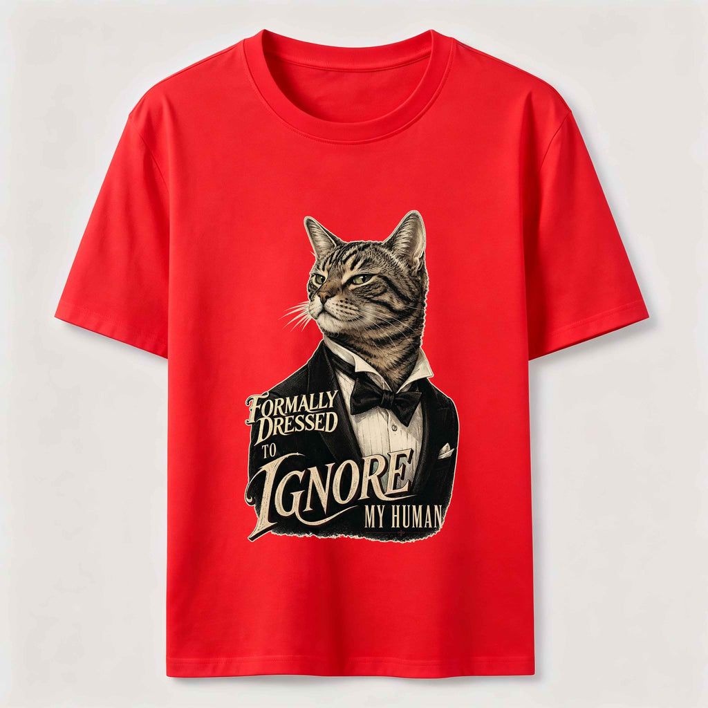 Dressed to Ignore My Human Cat Classic T-Shirt