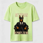 My Human Reports to Me Doberman Classic T-Shirt