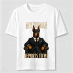 My Human Reports to Me Doberman Classic T-Shirt
