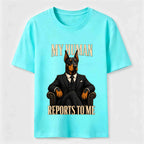 My Human Reports to Me Doberman Classic T-Shirt