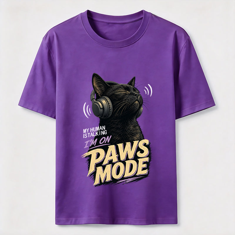 Paws Mode Headphone Cat Classic T-Shirt