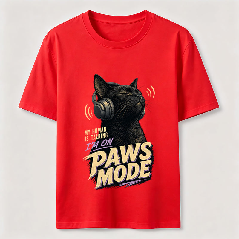 Paws Mode Headphone Cat Classic T-Shirt
