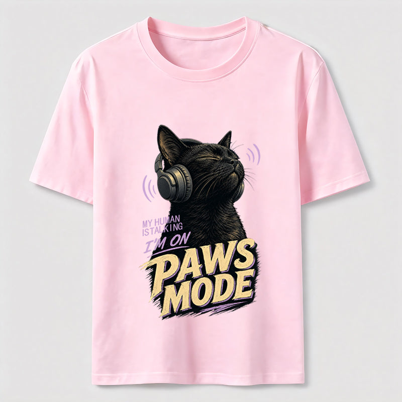 Paws Mode Headphone Cat Classic T-Shirt