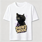 Paws Mode Headphone Cat Classic T-Shirt