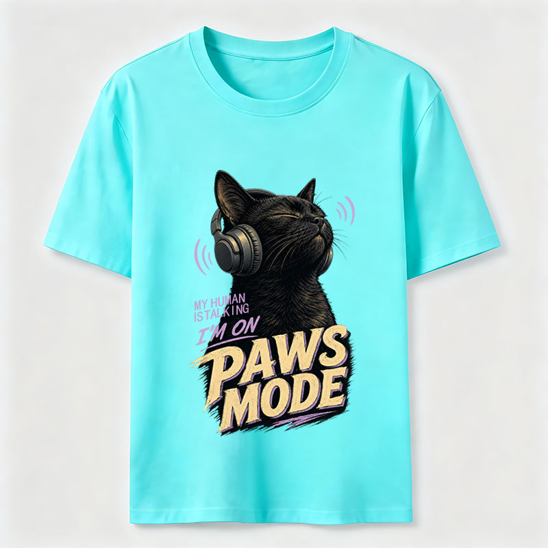 Paws Mode Headphone Cat Classic T-Shirt
