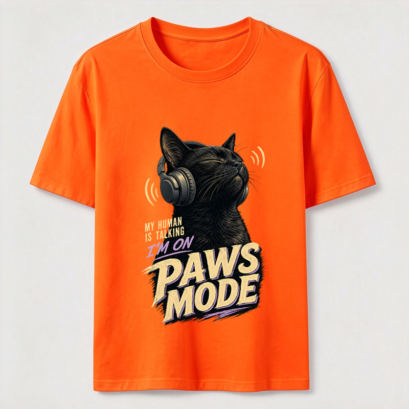 Paws Mode Headphone Cat Classic T-Shirt